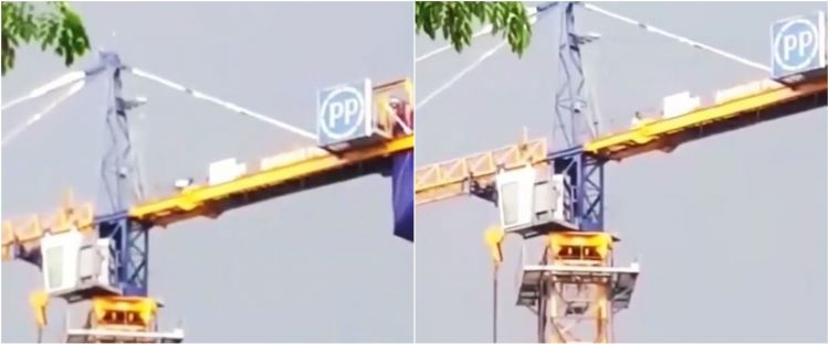 Viral Video Penampakan Pria Salat Di Atas Crane Bikin Merinding Viral Video Penampakan Pria Salat Di Atas Crane Bikin Merinding