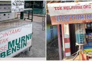 12 Tulisan kocak di pom bensin, bikin garuk kepala