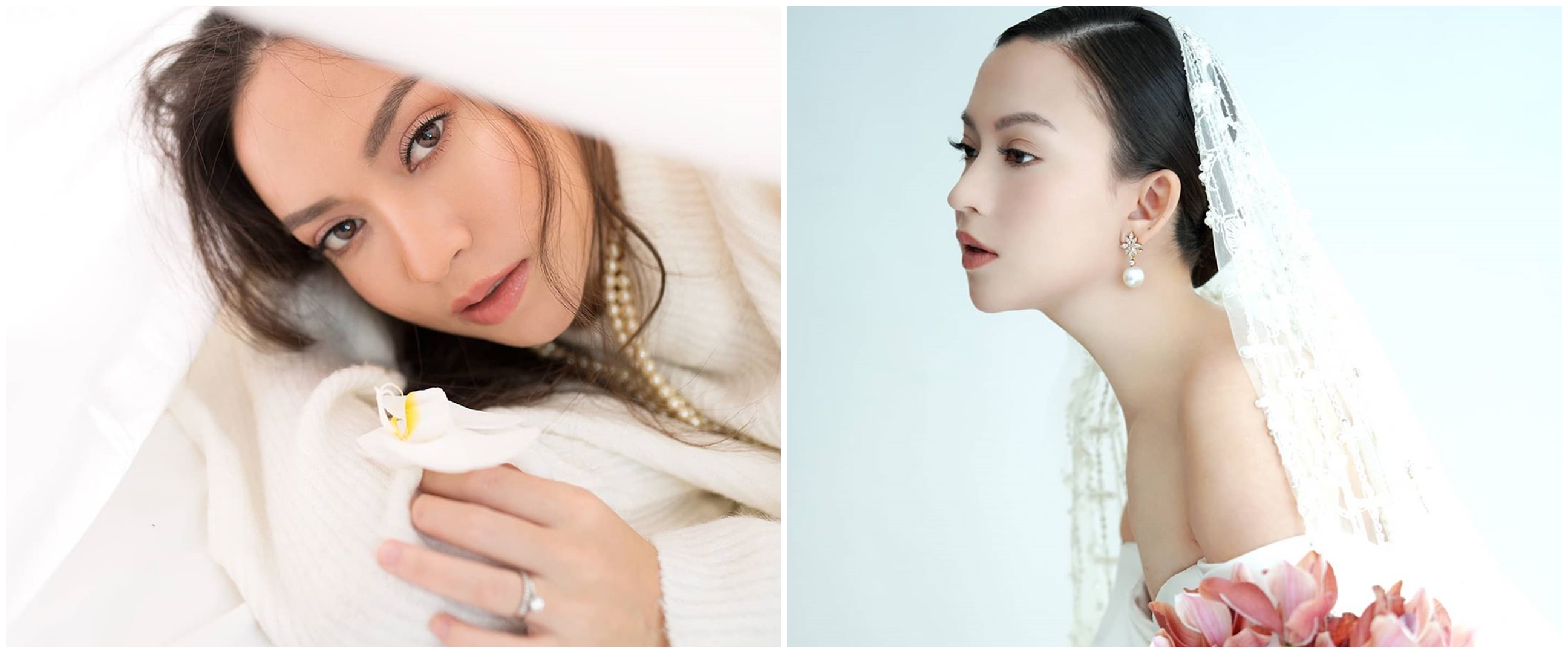 8 Potret prewedding Karina Nadila dengan nuansa putih, flawless banget