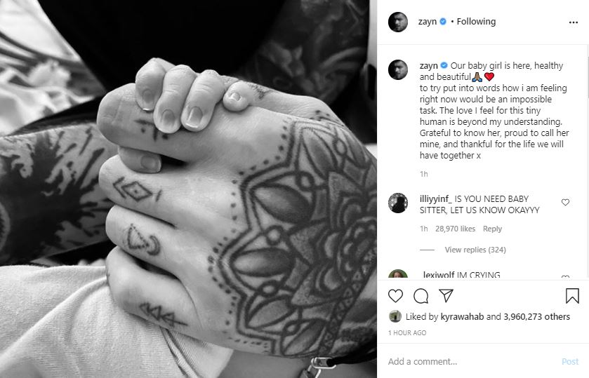 Gigi Hadid melahirkan, Zayn Malik ungkap pesan haru