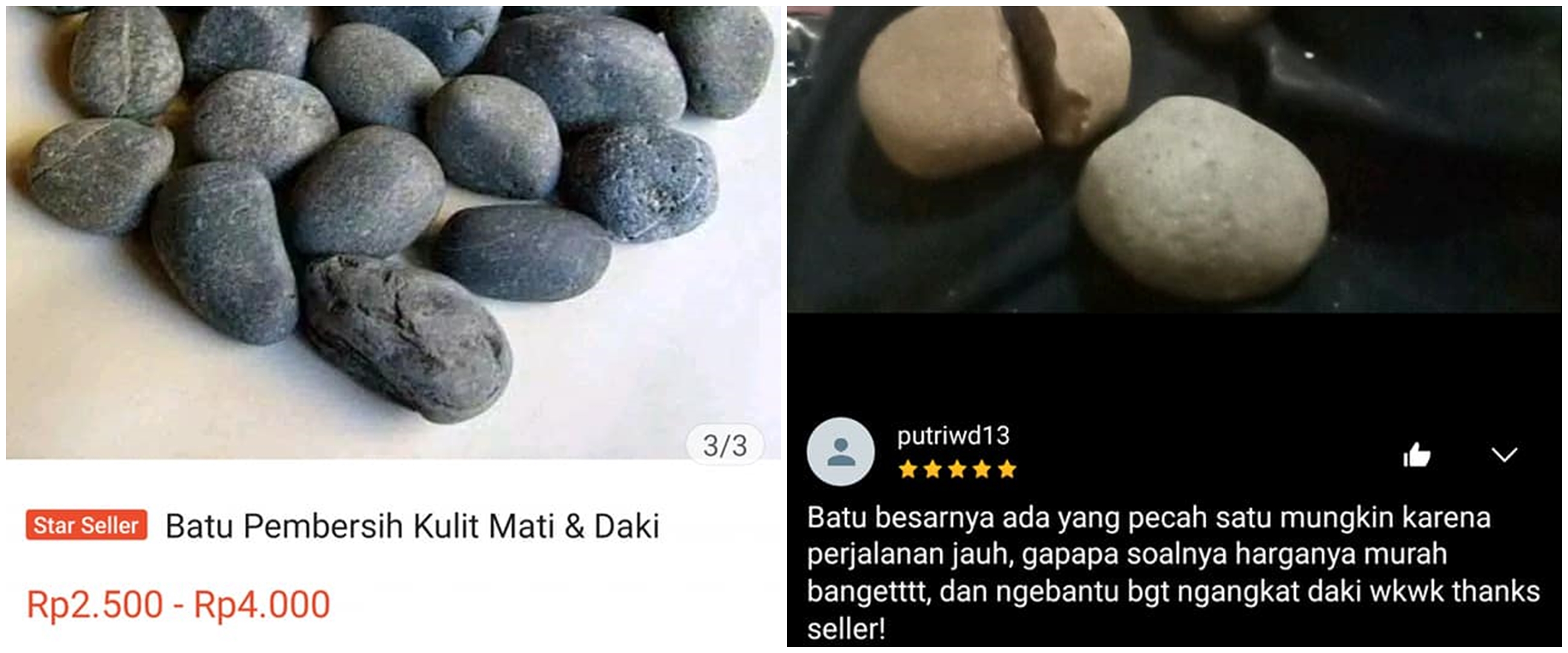 20 Testimoni kocak pembeli batu di online shop, absurd