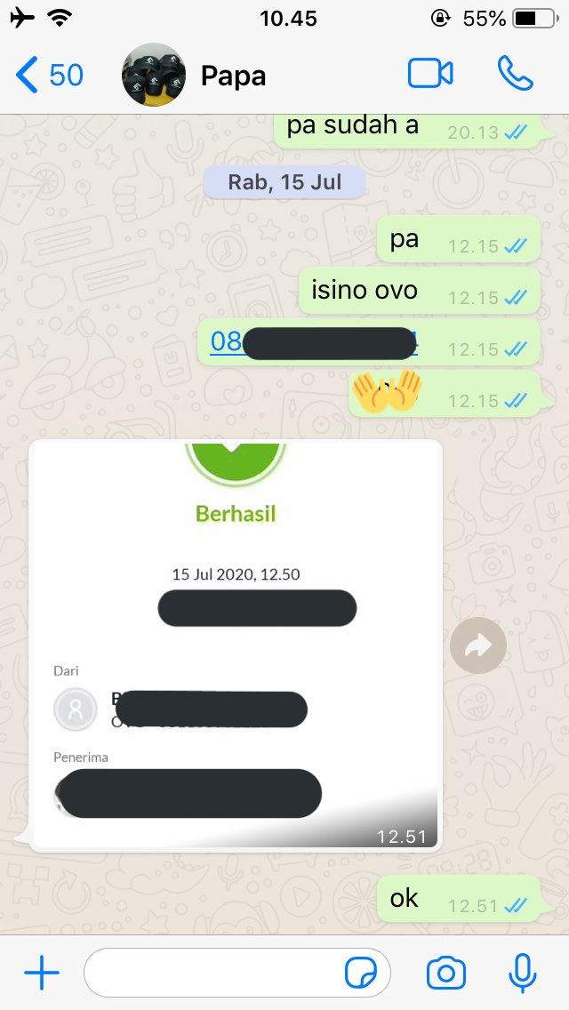 10 Chat minta uang ke bapak, lucunya bikin senyum-senyum kesal