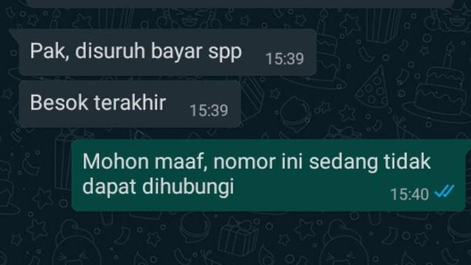 10 Chat minta uang ke bapak, lucunya bikin senyum-senyum kesal