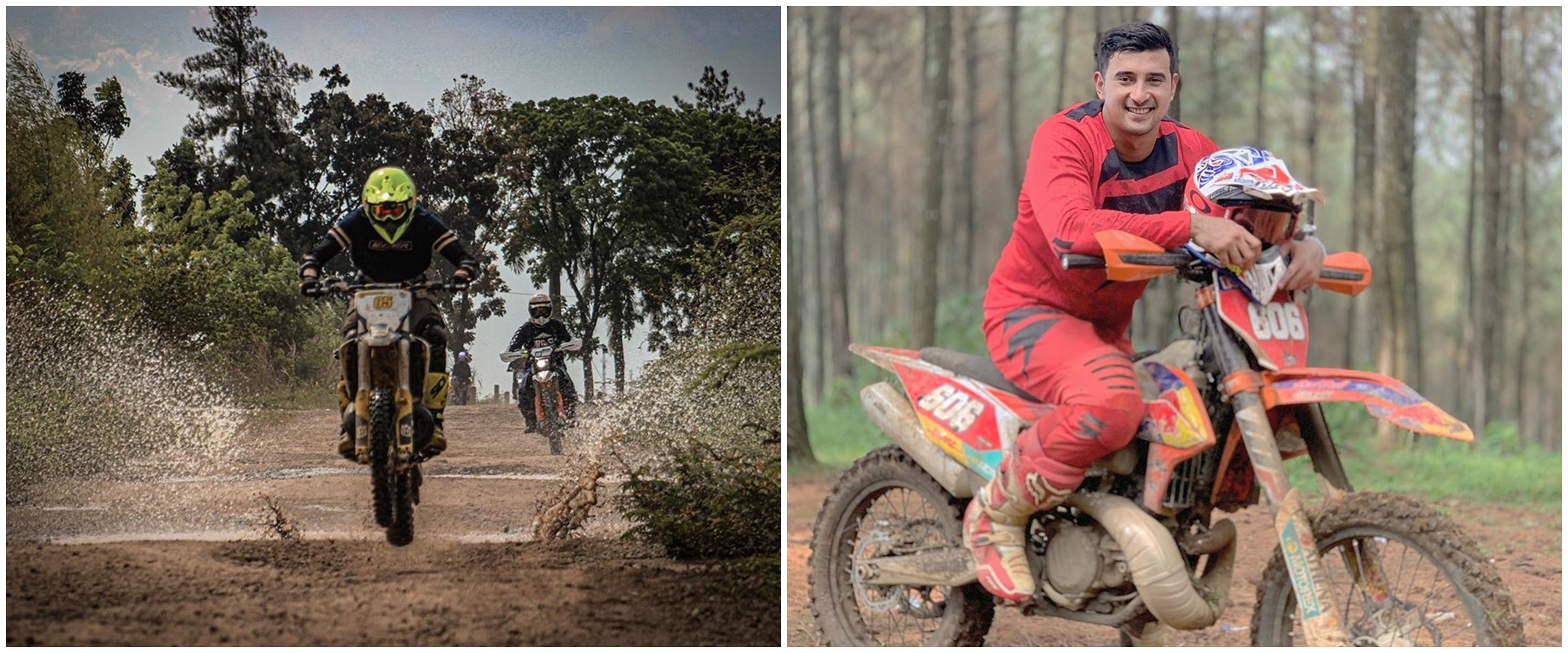 Cerita 10 seleb ganteng hobi tunggangi motor trail