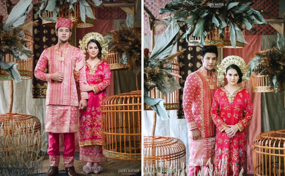 Gaya prewedding 6 seleb kenakan busana adat Sumatera, menawan