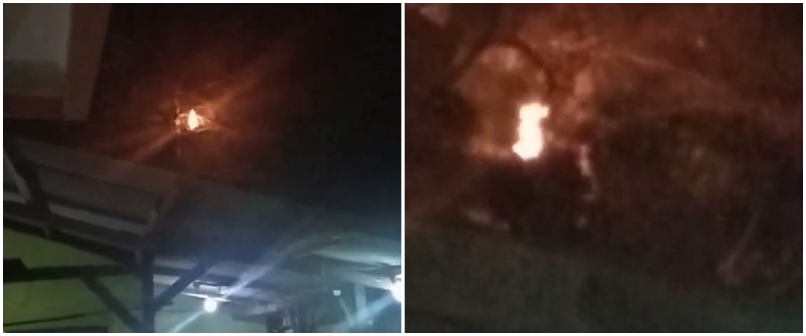 Viral api terbang di atas genteng, bikin merinding warganet