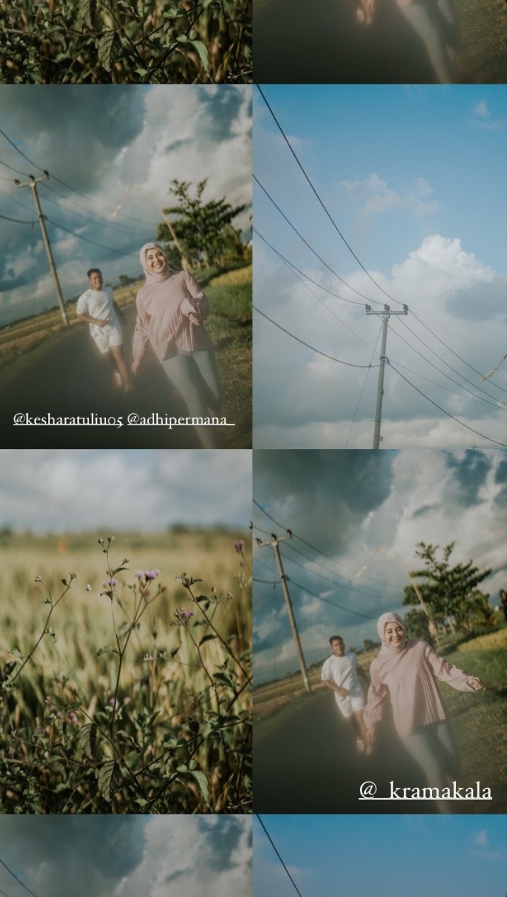 10 Potret prewedding Kesha Ratuliu dan Adhi Permana di Bali