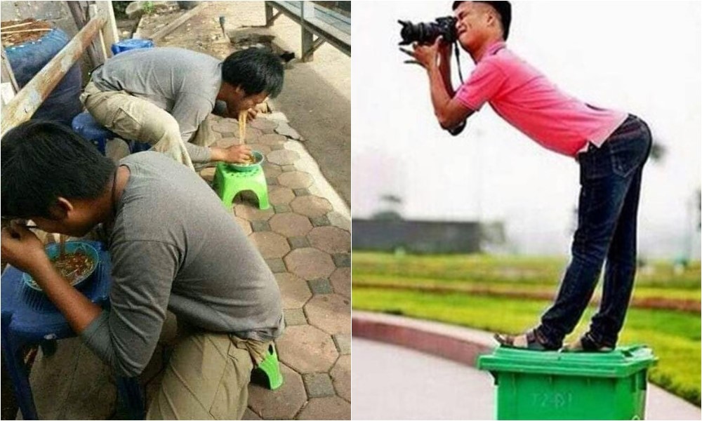10 Foto orang motret vs objek yang difoto ini bikin nyengir