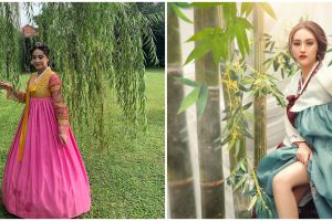 Gaya 10 seleb pemotretan dengan hanbok, pesonanya makin terpancar
