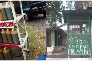 15 Tulisan lucu penjual bensin eceran ini bikin gagal paham