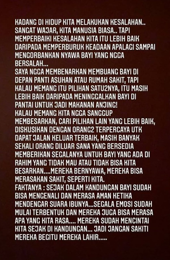 Masih trauma, ini kronologi Nana Mirdad temukan jasad bayi di jalan