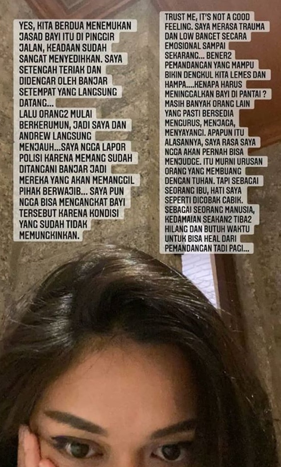 Masih trauma, ini kronologi Nana Mirdad temukan jasad bayi di jalan