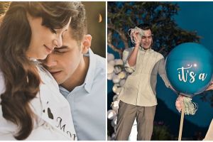 8 Momen bahagia baby shower Asmirandah, umumkan jenis kelamin anak