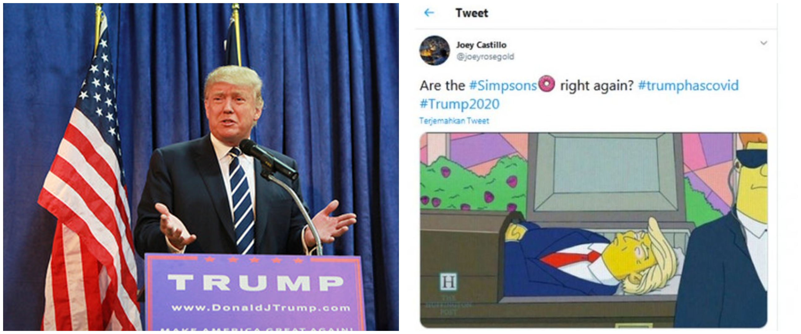 Ramai The Simpsons ramalkan kematian Donald Trump, begini faktanya
