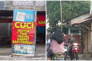 10 Spanduk lucu promosi cuci kendaraan ini bikin gagal paham