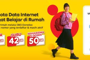 Belajar di rumah kini makin asyik dengan kuota gratis IM3 Ooredoo