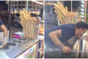 Biasa jahil, aksi penjual es krim ke pembeli difabel ini bikin haru