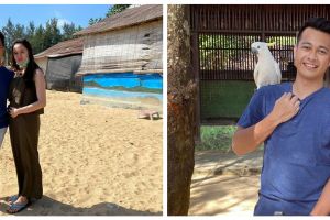 10 Potret romantis Eza Gionino dan istri saat babymoon di Bali