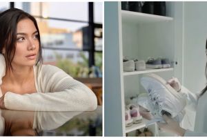 10 Potret walk in closet Angela Gilsha, berkonsep minimalis dan rapi