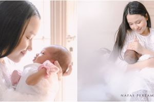 8 Potret terbaru Anjani Dina 'Bu Guru Yola' usai lahiran anak pertama