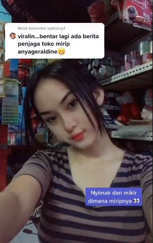 7 Potret Intan Rose penjaga toko viral 'kembaran' Anya Geraldine