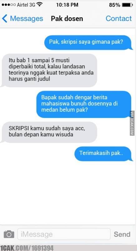 10 Chat lucu ngode dosen ini endingnya bikin mahasiswa senyum pasrah