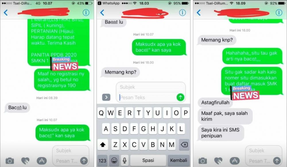 10 Chat lucu minta maaf ke guru & dosen ini bikin tepuk jidat