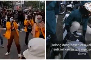 8 Momen unik saat demonstrasi, bisa menurunkan tensi emosi