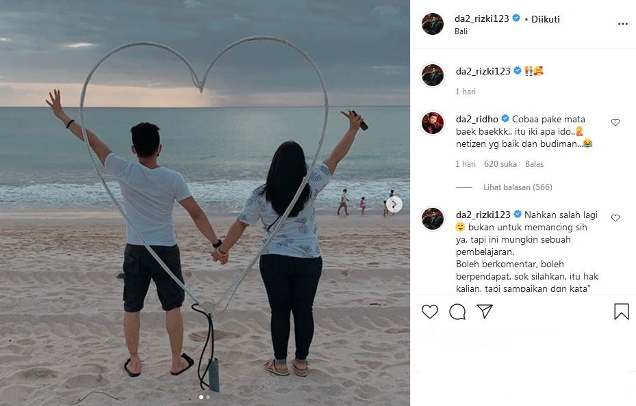 11 Potret liburan Rizki & Ridho D'Academy di Bali, jadi sorotan