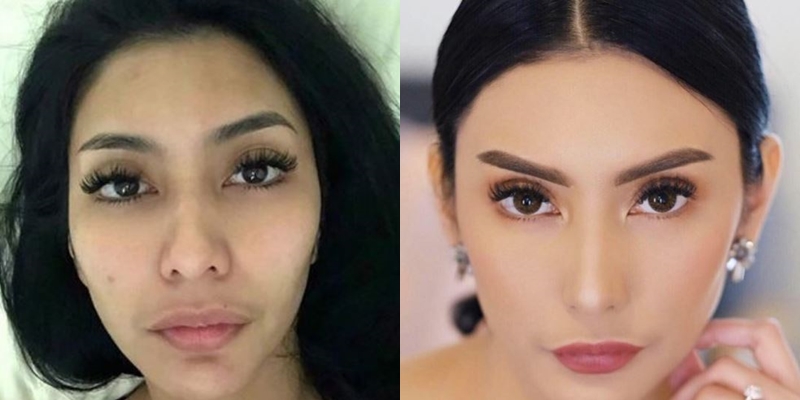 Pesona 10 pelakor FTV Suara Hati Istri saat pakai dan tanpa makeup