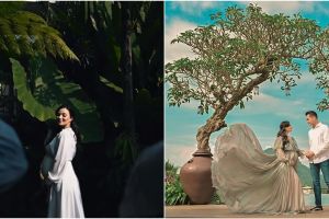 10 Momen pemotretan maternity Asmirandah, gaunnya punya makna unik