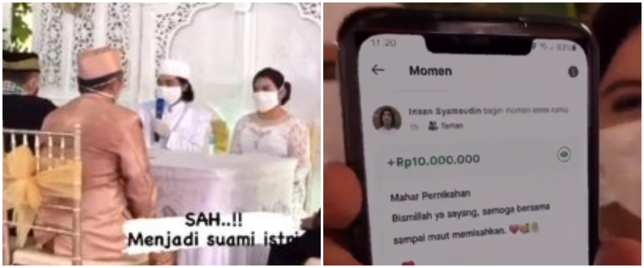 Viral pernikahan dengan mahar saldo Rp 10 juta di aplikasi ojek online