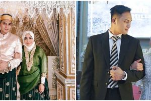 7 Potret Muzdalifah kondangan bareng suami, bak pengantin baru