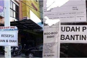 10 Tulisan di spanduk ini bikin mikir keras saat pertama lihat