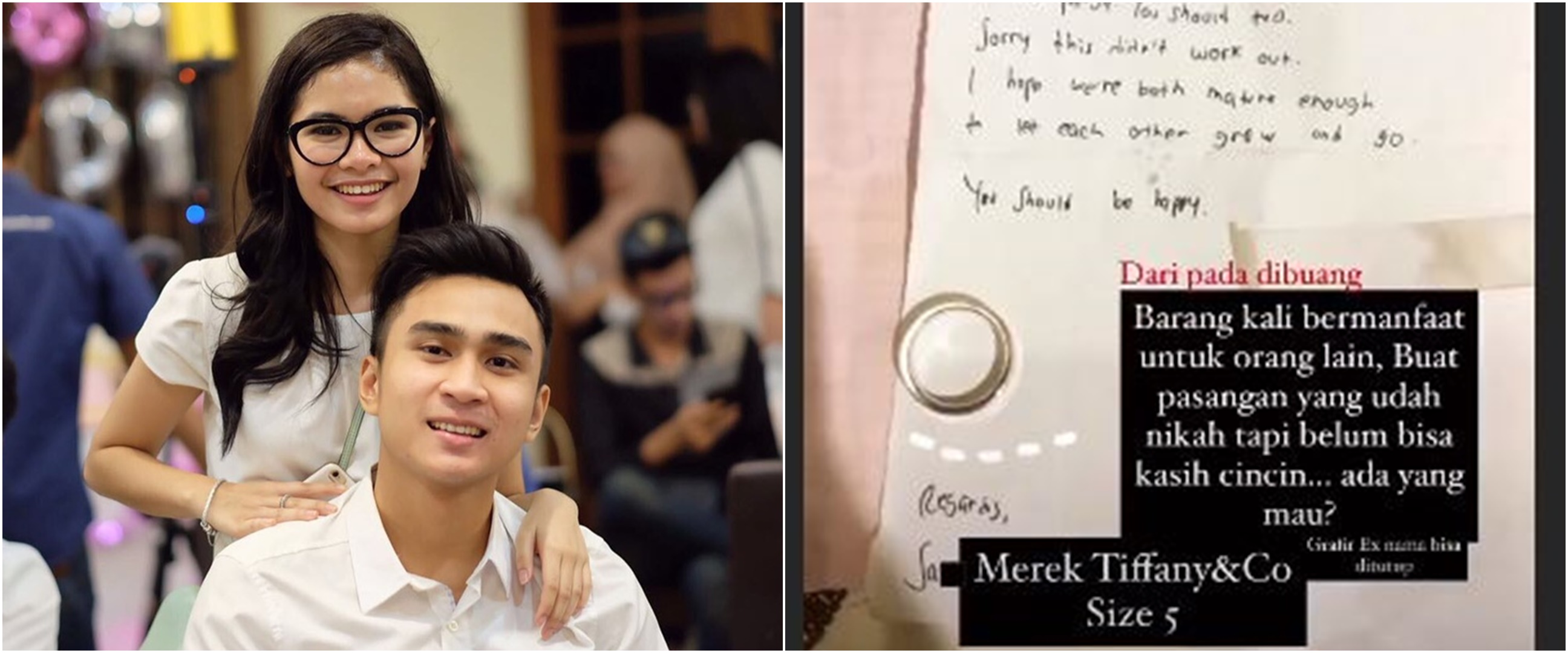 Putus dengan anak Iis Dahlia, Lutfi Agizal sumbangkan cincin tunangan