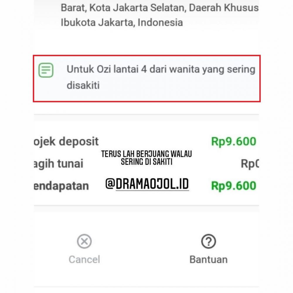 10 Catatan order dari customer ojek online, lucunya ada-ada aja