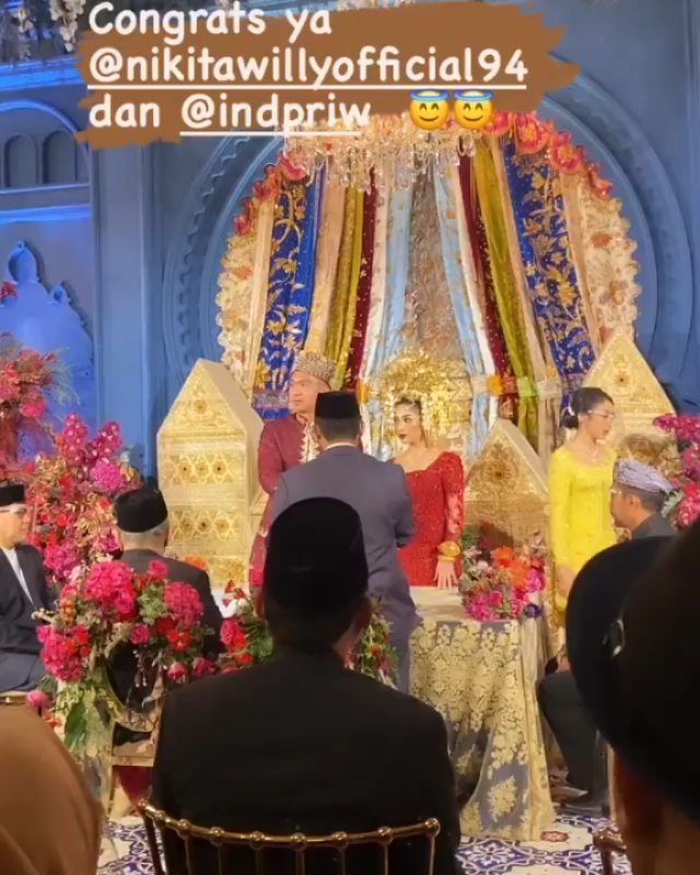 10 Potret akad pernikahan Nikita Willy & Indra, penuh kebahagiaan