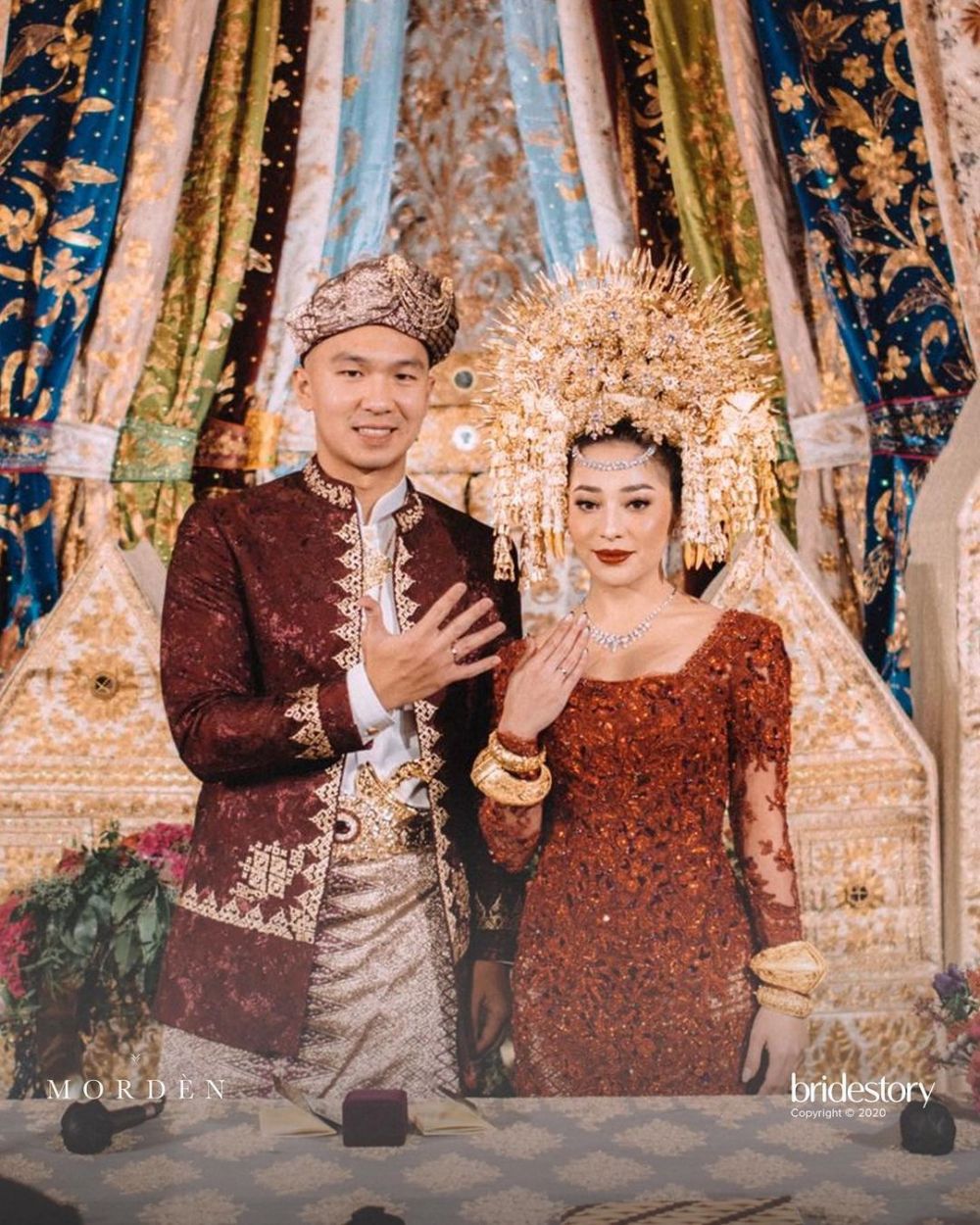 10 Potret akad pernikahan Nikita Willy & Indra, penuh kebahagiaan