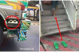 10 Momen orang lepas sandal ini endingnya malah bikin cekikikan