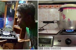 9 Momen orang manfaatkan kompor, endingnya bikin tepuk jidat