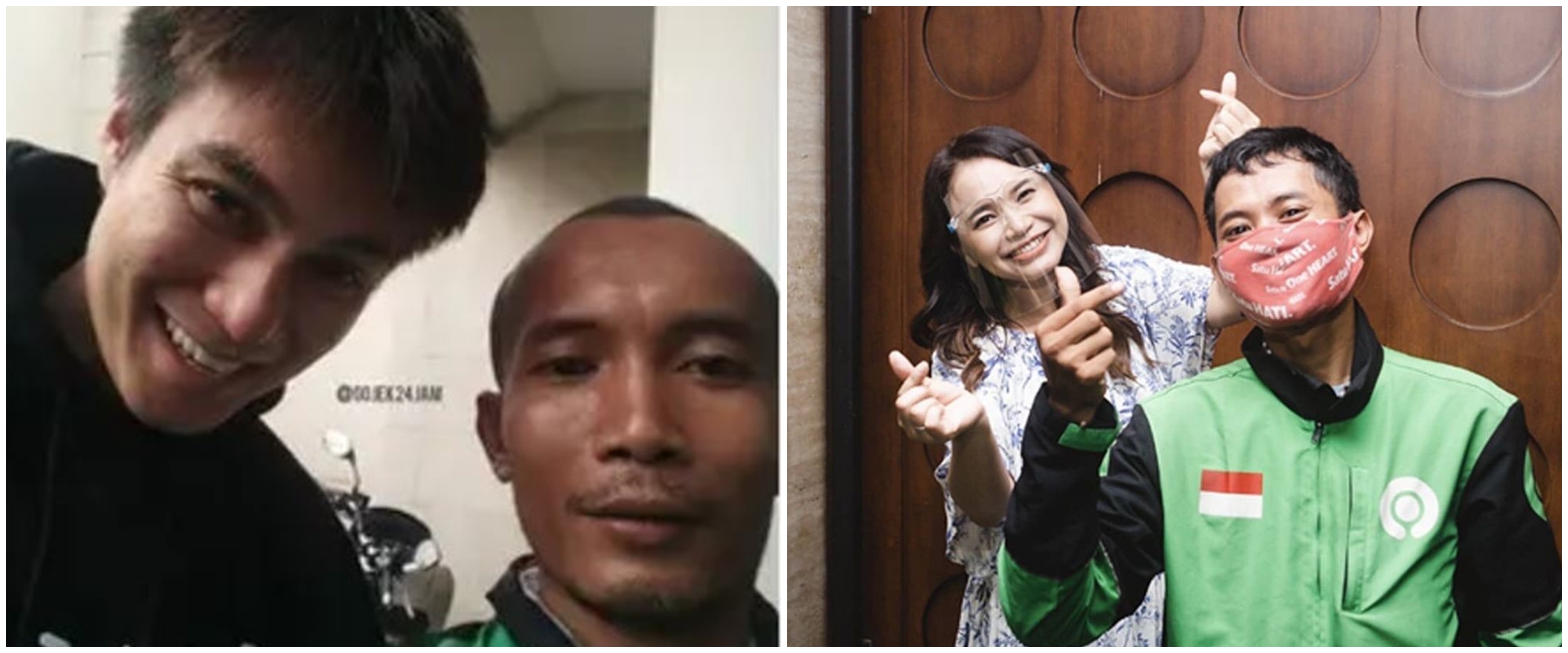 Potret lucu 9 driver ojol dapat orderan dari seleb, langsung viral