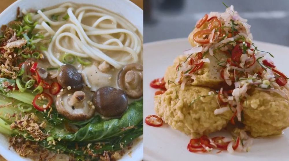 Aksi Erwan Heussaff masak sajian Indonesia ala menu fine dining