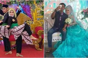 11 Kelakuan nyeleneh pengantin saat di pelaminan, bikin senyum kecut