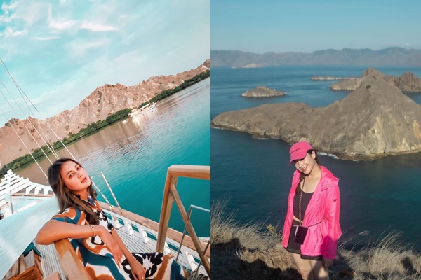 7 Adu gaya Nagita Slavina dan Paula Verhoeven liburan ke Labuan Bajo