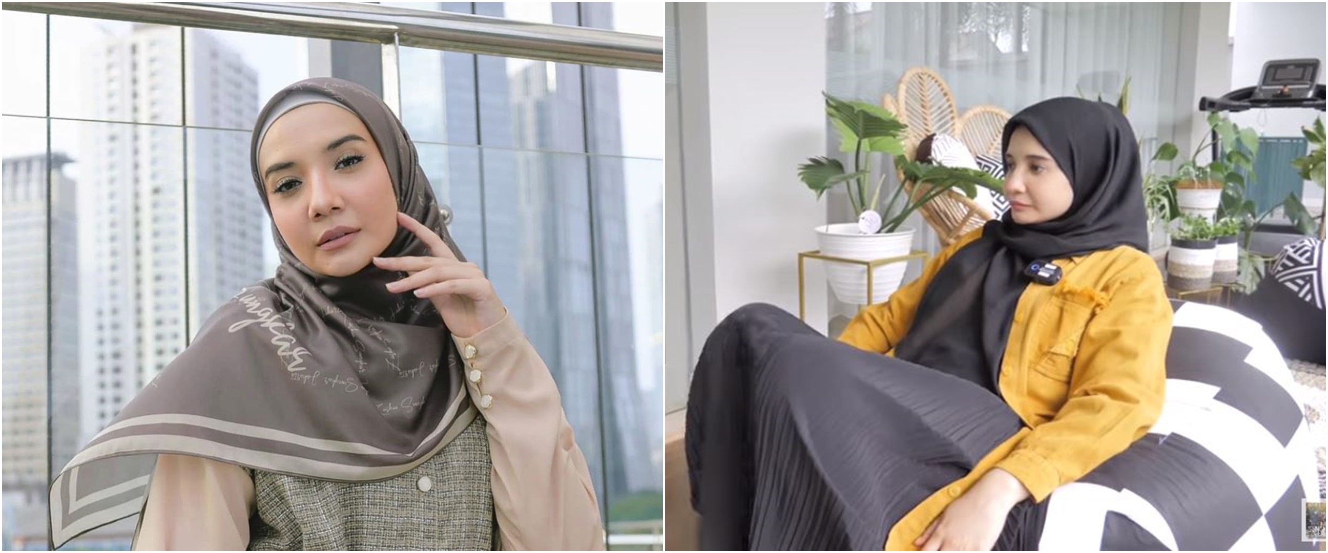 10 Penampakan rumah sementara Zaskia Sungkar, penuh koleksi tanaman