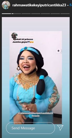 8 Potret Kekeyi jadi Putri Jasmine di film Aladdin, manglingi