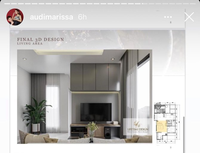 7 Potret rumah baru Audi Marissa dan Anthony Xie, bergaya modern
