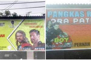 20 Spanduk nyeleneh salon potong rambut, kocak banget