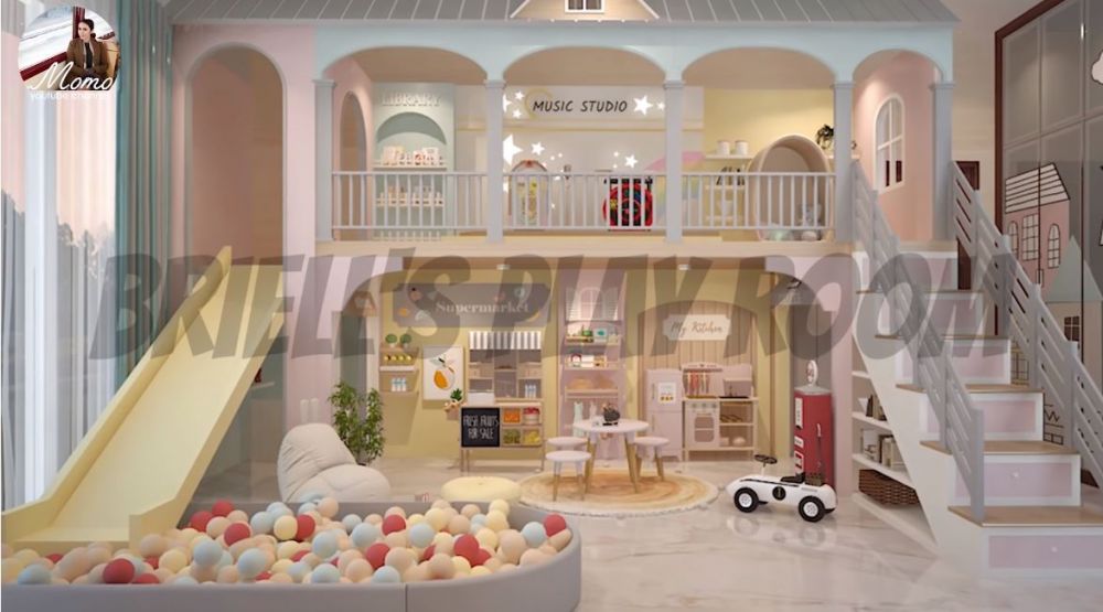 7 Potret desain ruang bermain anak Momo, wahananya bikin melongo