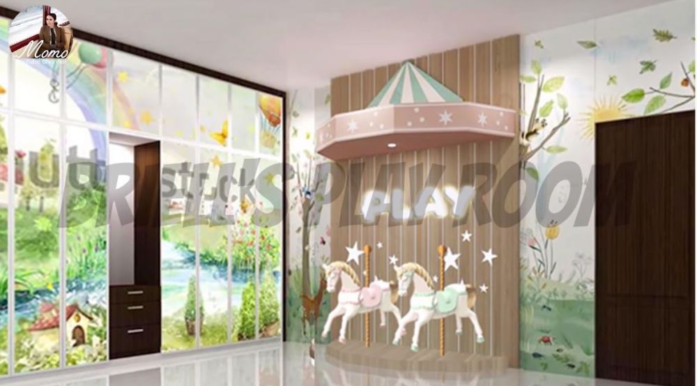 7 Potret desain ruang bermain anak Momo, wahananya bikin melongo